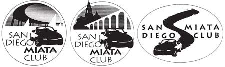 Club members selected the club's logo from three designs.