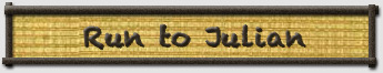 Run to Julian Bamboo Mat Sign