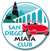 San Diego Miata Club logo (click to visit website)